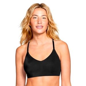 True & Co. Medium Everyday Lace Racerback Black Bralette